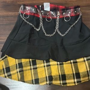 emo mini skirt